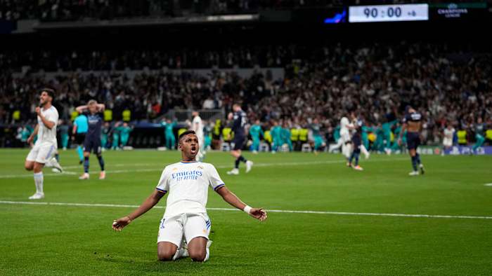 Rodrygo scores two late goals for Real Madrid vs. Man City
